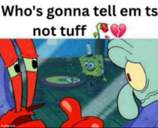image tagged in ts not tuff | made w/ Imgflip meme maker