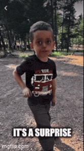 surprise kid Blank Meme Template