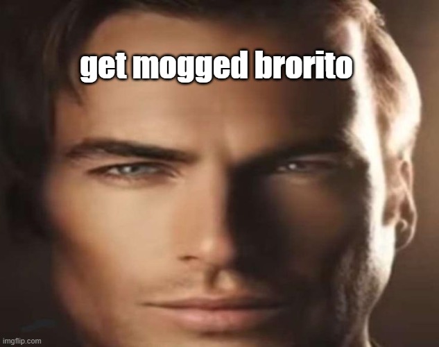 mog | get mogged brorito | image tagged in mog | made w/ Imgflip meme maker