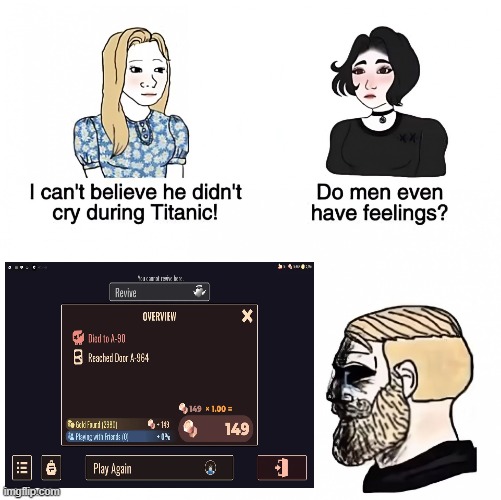 Do men even have feelings? | image tagged in do men even have feelings | made w/ Imgflip meme maker
