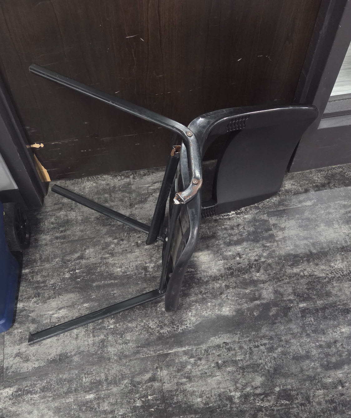 Broken Chair Leg Blank Meme Template