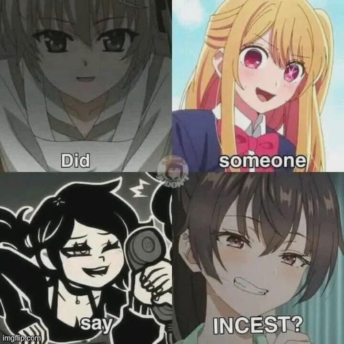 image tagged in sora,ruby,yuki,yosuga no sora,oshi no ko,alya sometimes hides her feelings in russian | made w/ Imgflip meme maker
