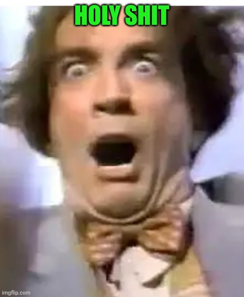 Murray (Martin Short) | Holy shit | image tagged in murray from martin short scared | made w/ Imgflip meme maker