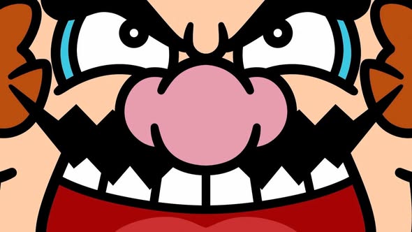 wario close up Blank Meme Template