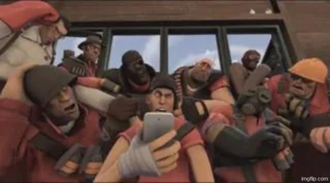 New temp #1 | image tagged in tf2 phone | made w/ Imgflip meme maker