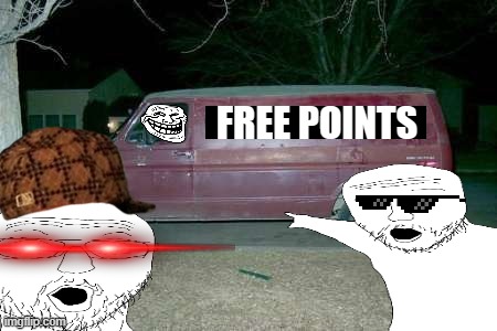 Free Points | Free points | image tagged in free candy van,memes,free,imgflip points,van,car | made w/ Imgflip meme maker