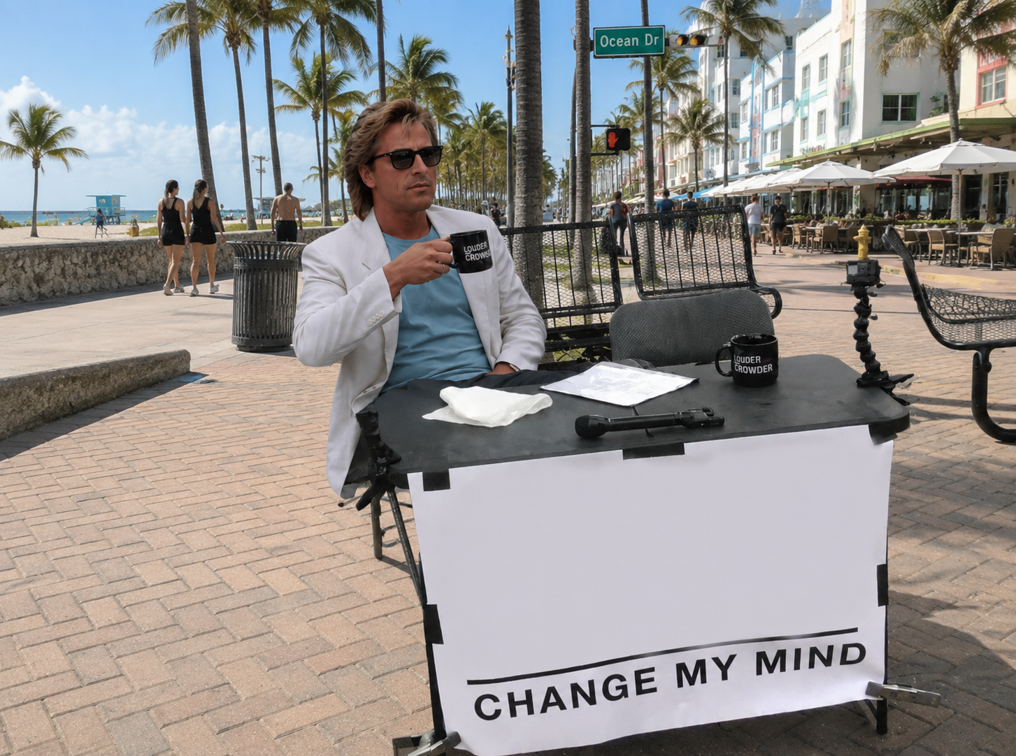 miami vice change my mind Blank Meme Template