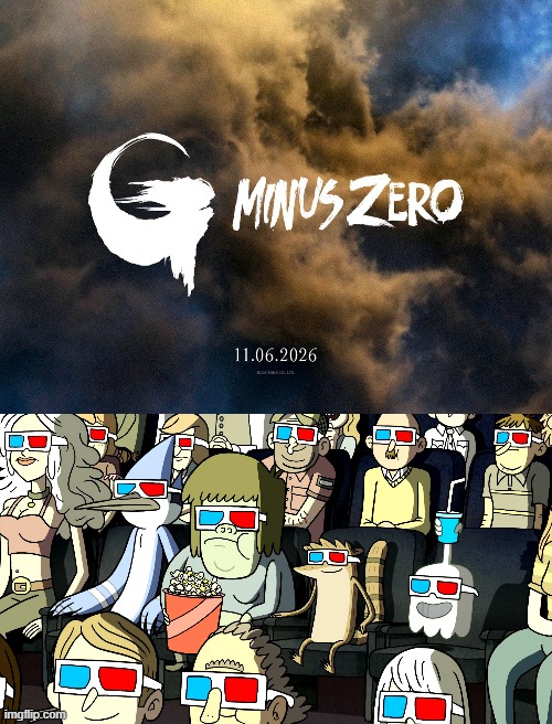 The Park Bros Go See Godzilla Minus Zero | image tagged in the park bros go see x,godzilla minus zero,godzilla minus 0,godzilla - zero,godzilla -0,godzilla | made w/ Imgflip meme maker