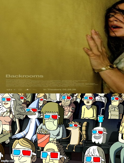 The Park Bros Go See Backrooms | image tagged in the park bros go see x,backrooms,the backrooms,backrooms movie,the backrooms movie,backrooms the movie | made w/ Imgflip meme maker