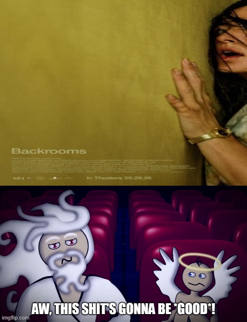 God And Jeffrey Go See Backrooms | image tagged in god and jeffrey go see x,the backrooms,backrooms,the backrooms movie,backrooms movie,the backrooms the movie | made w/ Imgflip meme maker