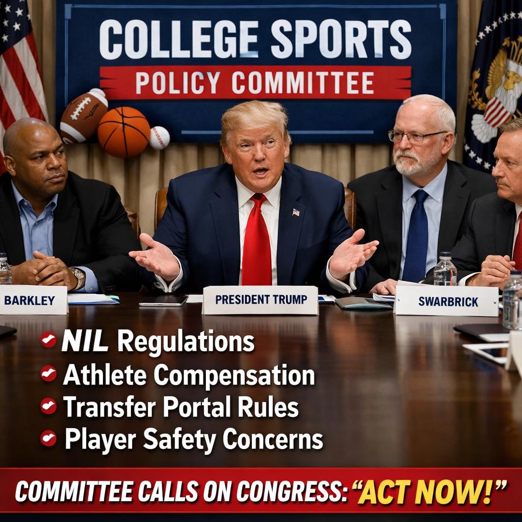 Trump’s college sports committee Blank Meme Template