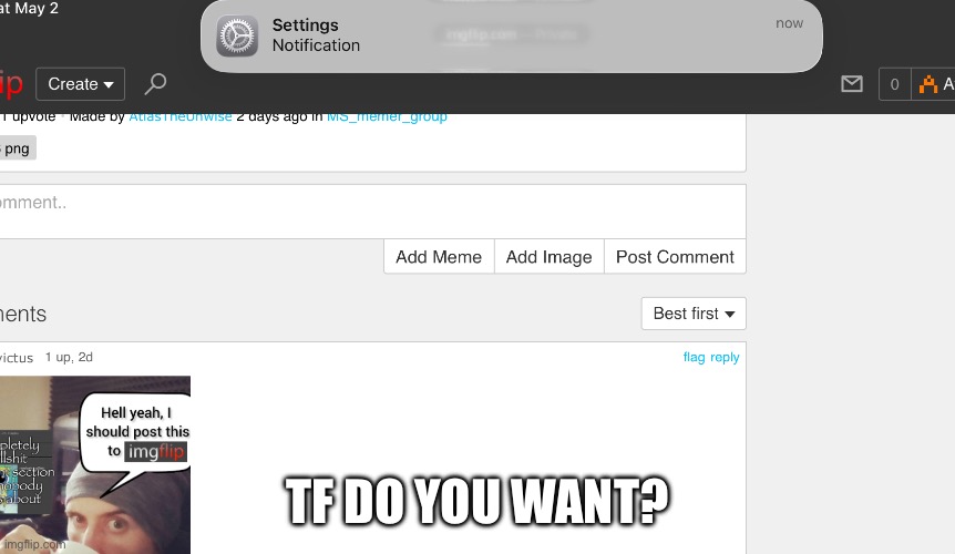 Random | Tf do you want? | image tagged in img_0309 png | made w/ Imgflip meme maker