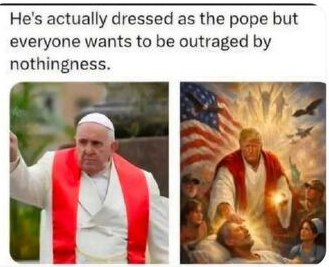 Pope VS Trump Blank Meme Template