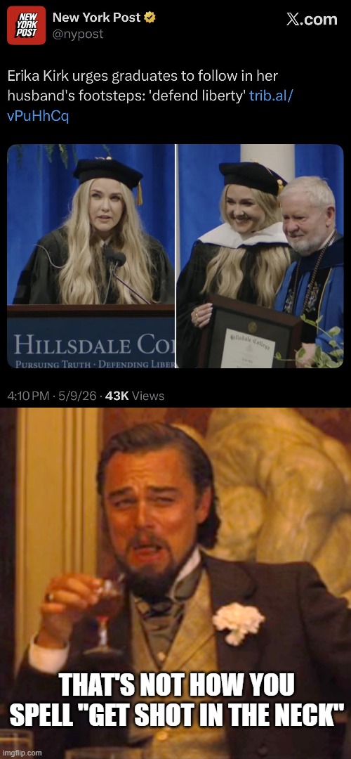 Wrong Phrase | That's not how you spell "get shot in the neck" | image tagged in hh6qgs-xuaav6zt jpg,memes,laughing leo | made w/ Imgflip meme maker
