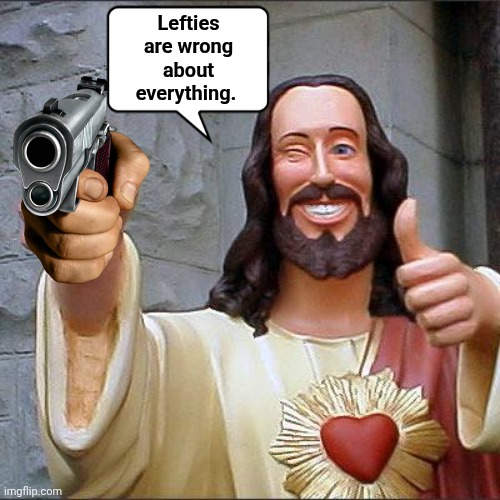 Jesus vs Lefties Blank Meme Template