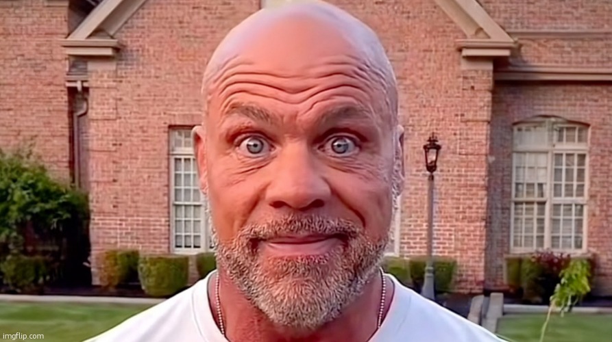 construction mfs in jjk type anime watchin a bum ass teen wit superpowers destroy they hard work in a fight | image tagged in kurt angle stare | made w/ Imgflip meme maker
