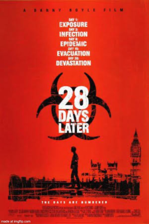 with all this hantavirus shit going on, ts is what life will be like in a few weeks i bet | image tagged in 28 days later | made w/ Imgflip meme maker