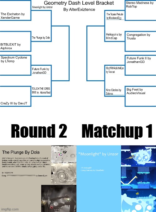 (6 duodecohedrons) ROUND 2 BEGINS! Matchup 1: Singing Moon vs. Reality Breaking | Round 2; Matchup 1 | image tagged in blank white template,moonlight png | made w/ Imgflip meme maker
