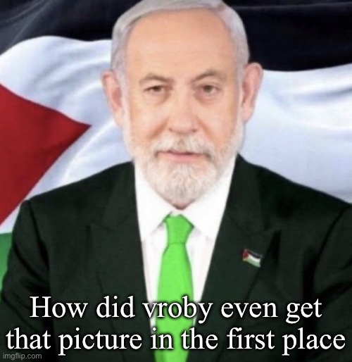 Palestinian yahu | How did vroby even get that picture in the first place | image tagged in palestinian yahu | made w/ Imgflip meme maker