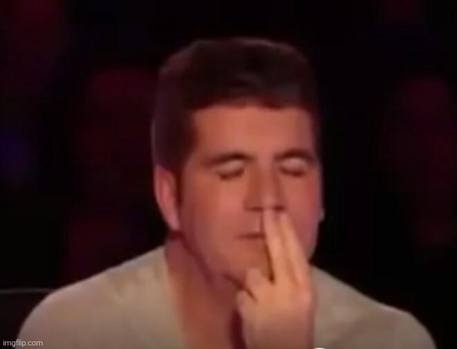 Simon smells his fingers | image tagged in simon smells his fingers | made w/ Imgflip meme maker