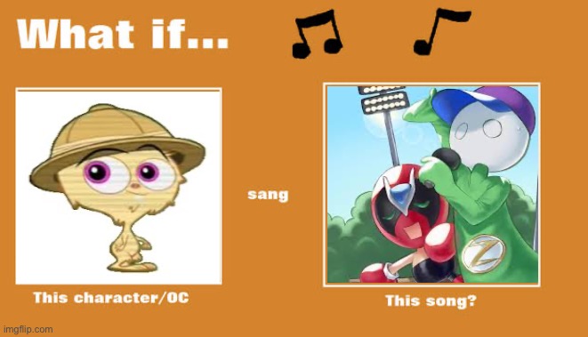 What if Fuzzy Snuggums sang Fish Eye Lens by Coach Z and Strong Bad? | image tagged in what if this character - or oc sang this song,homestar runner | made w/ Imgflip meme maker