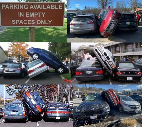 Women parking Blank Meme Template