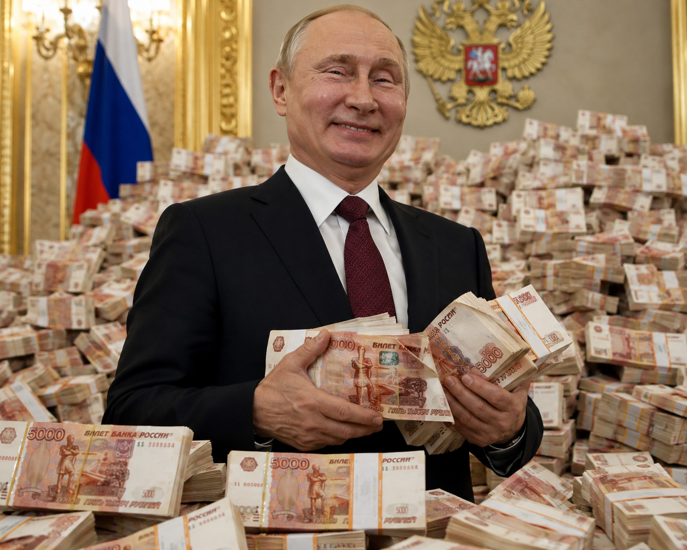 Putin's rubles bought the NRA, the Heritage Foundation & the GOP Blank Meme Template