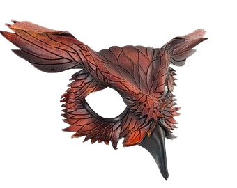 Owl Half Face Mask Blank Meme Template