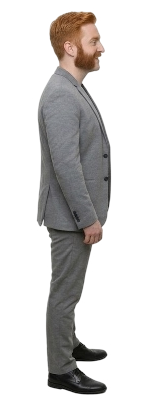 Randall Daniels ( Full Body Side view) Blank Meme Template