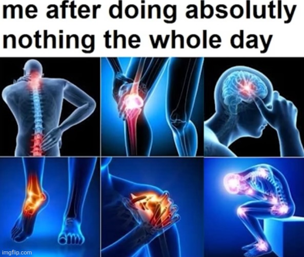 image tagged in true,relatable,pain,body,lazy,nothing | made w/ Imgflip meme maker