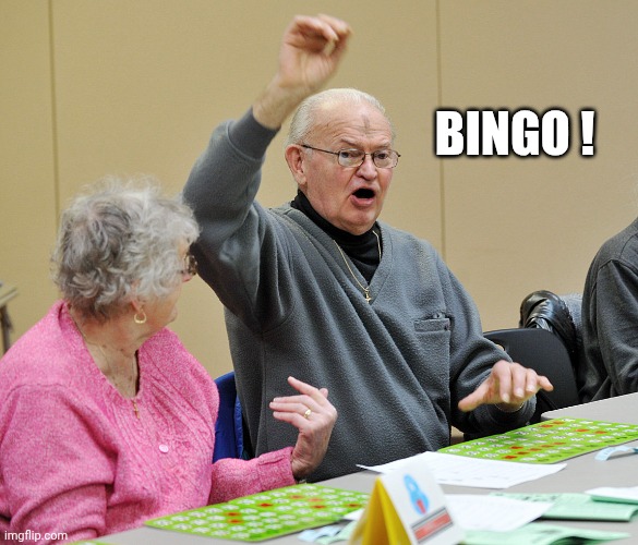Bingo | Bingo ! | image tagged in bingo | made w/ Imgflip meme maker