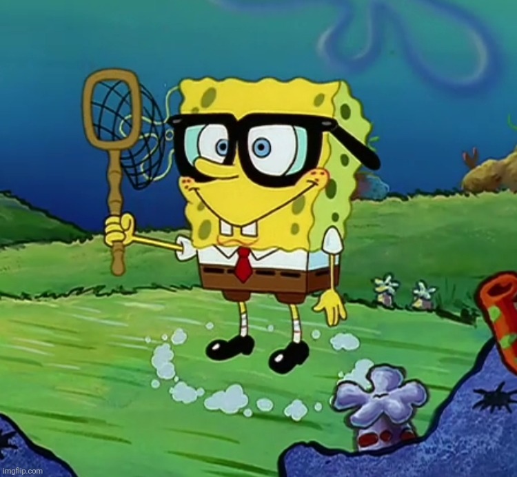 SpongeBob is so funny cuz like wdym this guy is a full grown ass adult with a job | made w/ Imgflip meme maker
