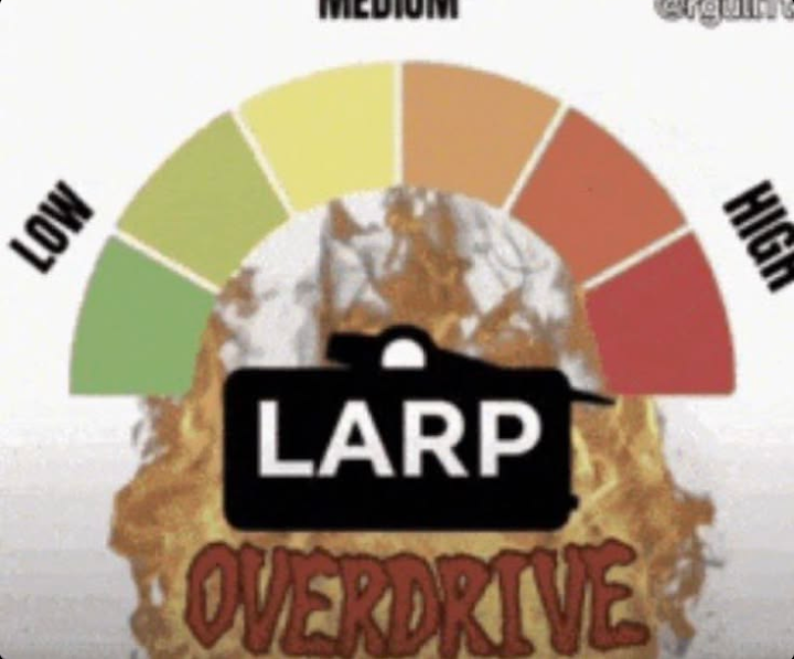 larp overdrive Blank Meme Template