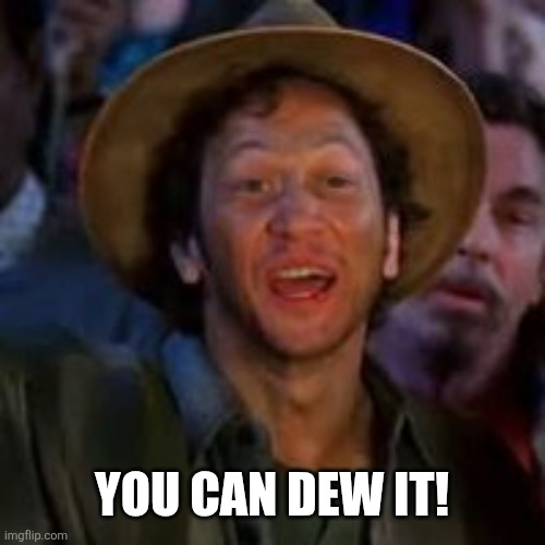 You Can Do It! | You can dew it! | image tagged in you can do it | made w/ Imgflip meme maker