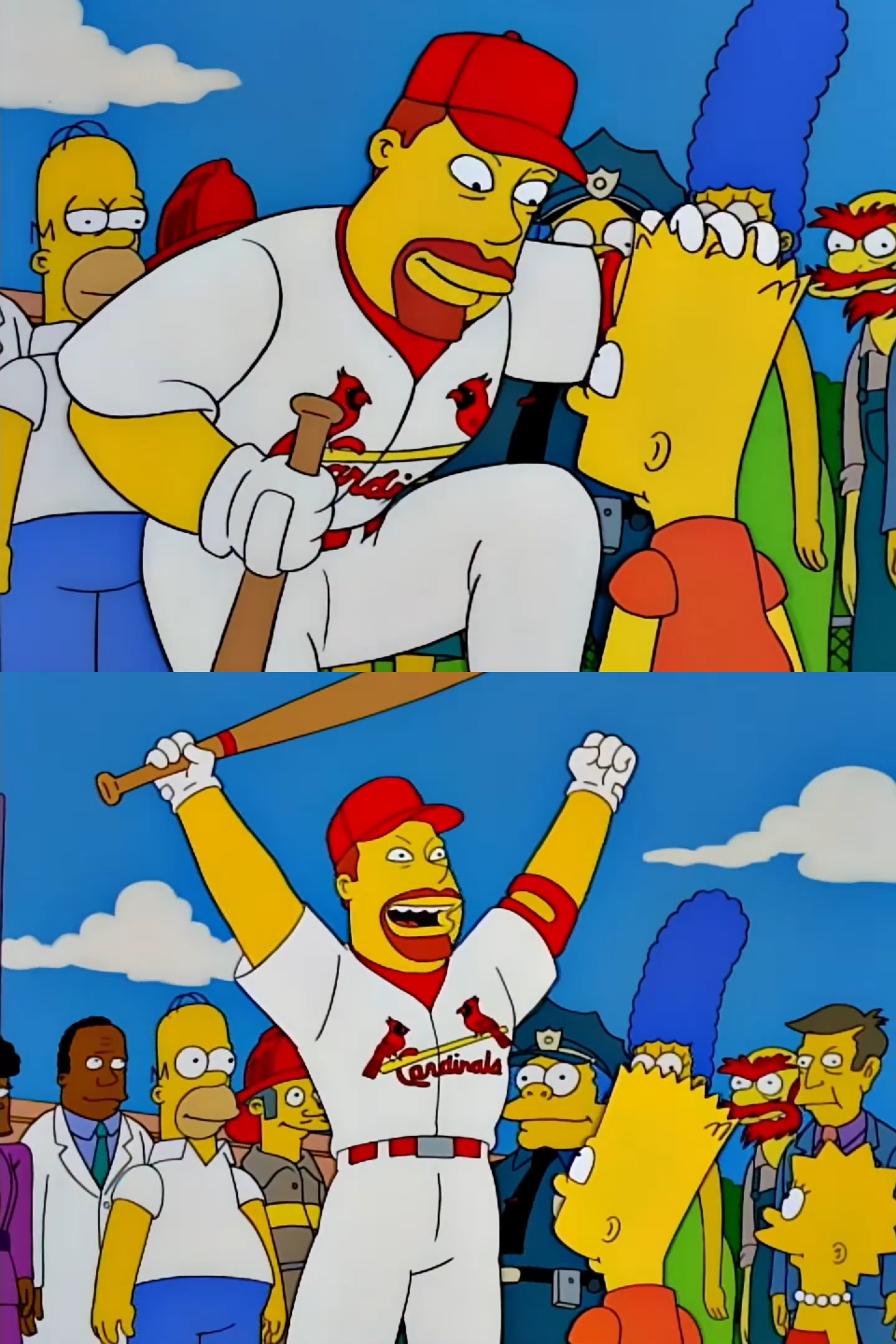 simpsons mark mcgwire dingers Blank Meme Template