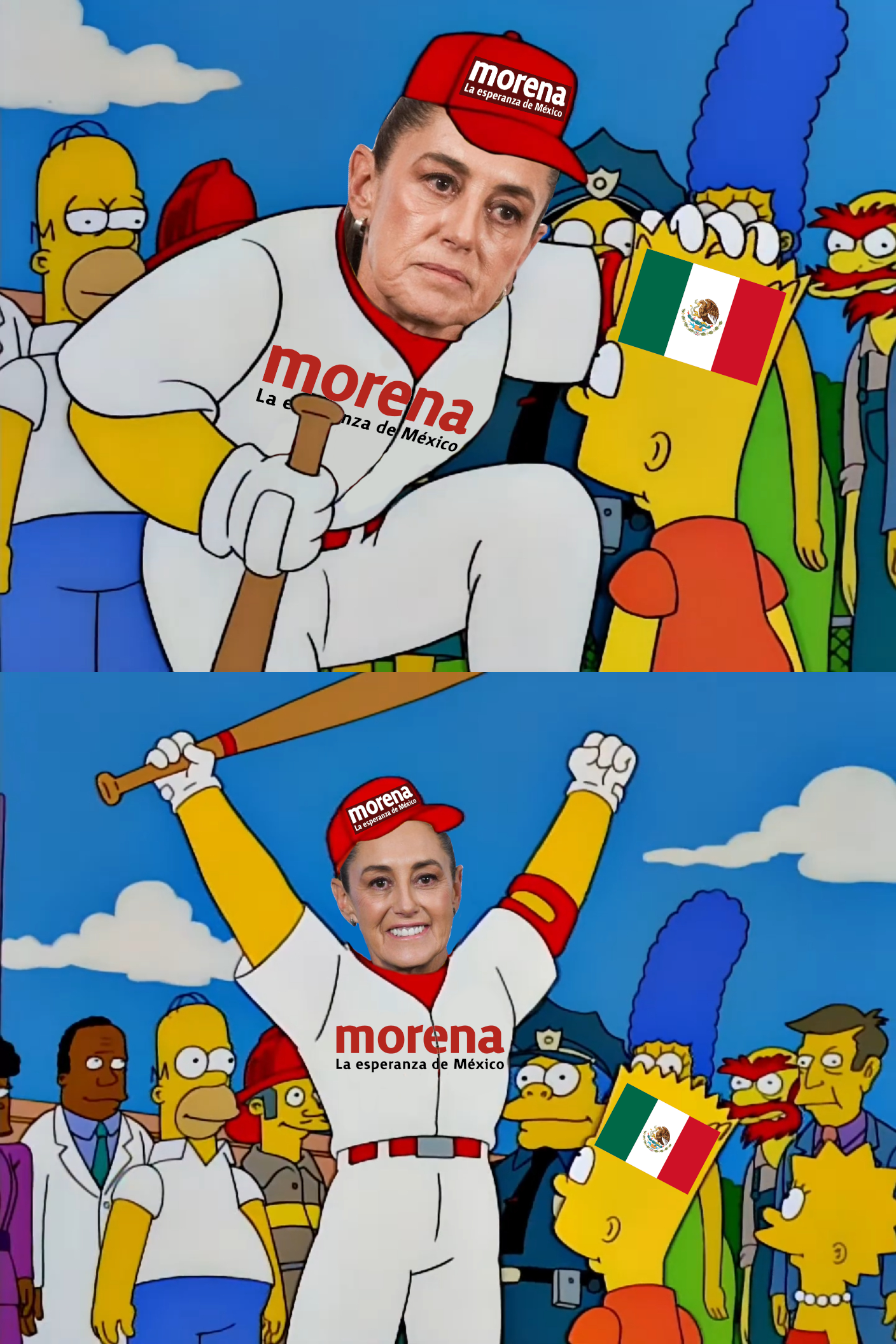 mexico sheinbaum morena aterradora verdad cuadrangulares Blank Meme Template
