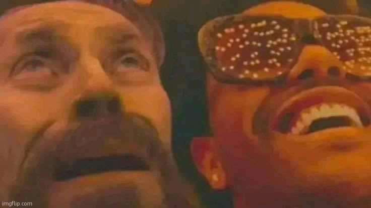 new mfs vs old mfs watching msmg go to absolute dogshit | image tagged in willem dafoe next to the weeknd | made w/ Imgflip meme maker