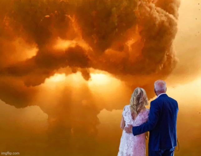 Nuclear holocaust ww3 Joe Biden template | image tagged in nuclear holocaust ww3 joe biden template | made w/ Imgflip meme maker