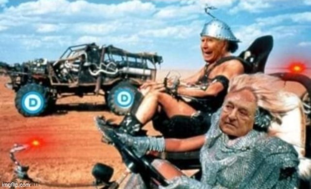 Post Apocalypse Biden and Soros | image tagged in post apocalypse biden and soros | made w/ Imgflip meme maker