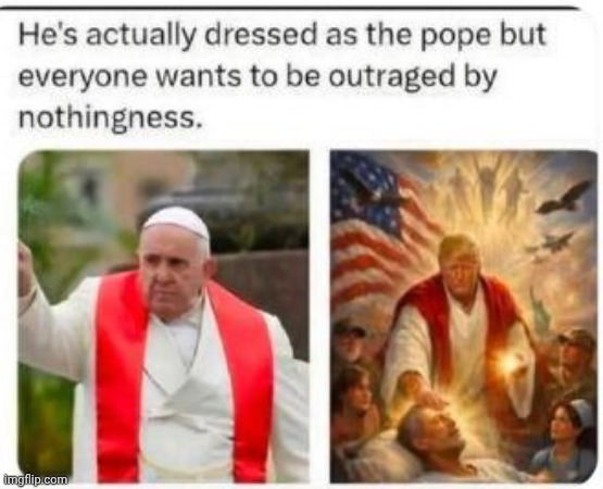 Pope VS Trump | image tagged in pope vs trump | made w/ Imgflip meme maker