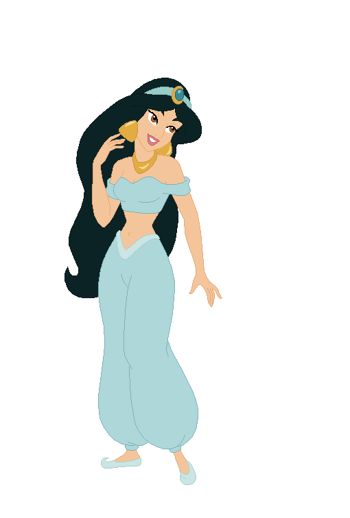 Princess Jasmine in her Hair Down Meme Template