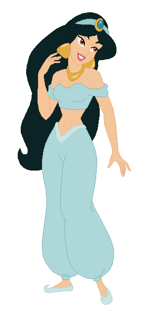 Princess Jasmine in her Hair Down Meme Template
