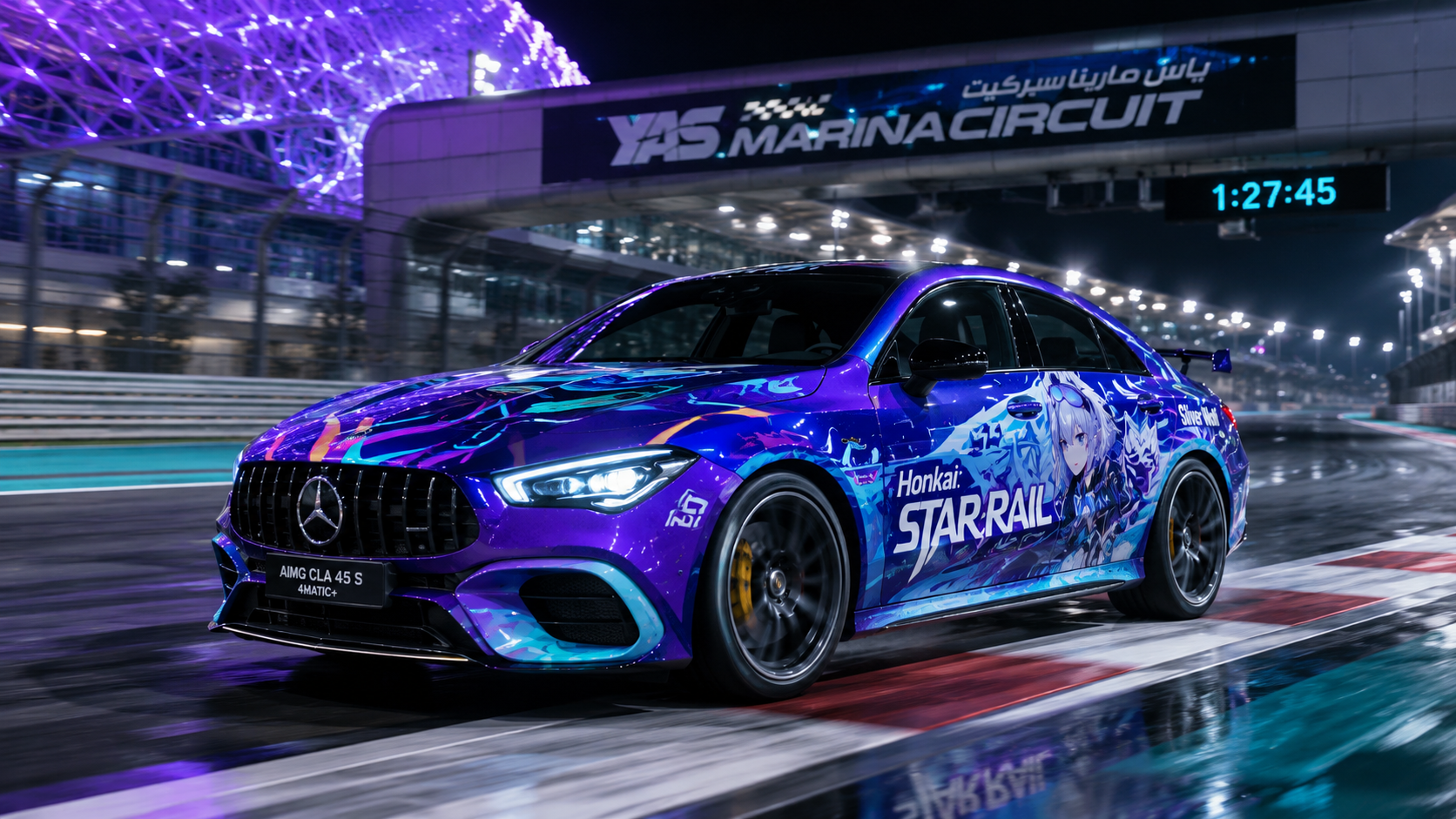 Mercedes-AMG CLA 45 S 4MATIC+ Honkai Star Rail Edition Blank Meme Template