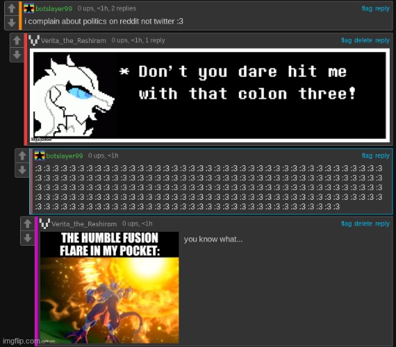 I don't even know where to post this | image tagged in colon three | made w/ Imgflip meme maker