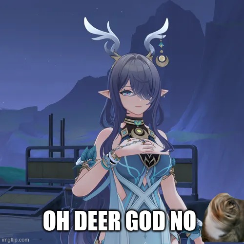 lol but why is it decorated for xmas? | oh deer god no | image tagged in lauma,save the lauma for your mauma | made w/ Imgflip meme maker