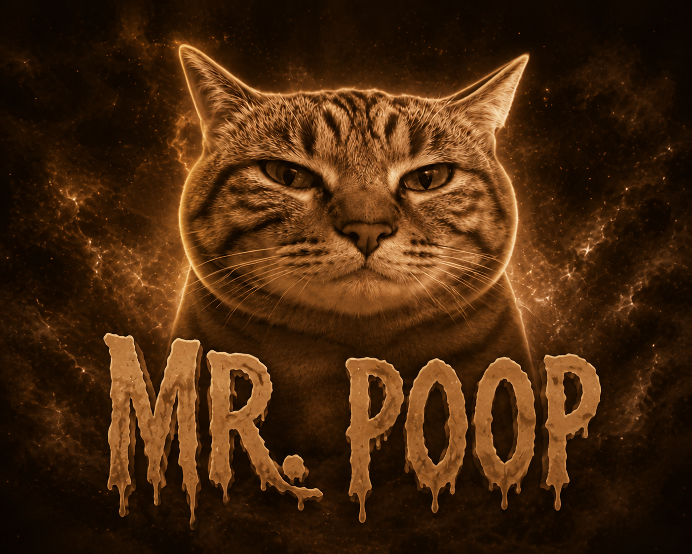 MR. POOP CAT Blank Meme Template