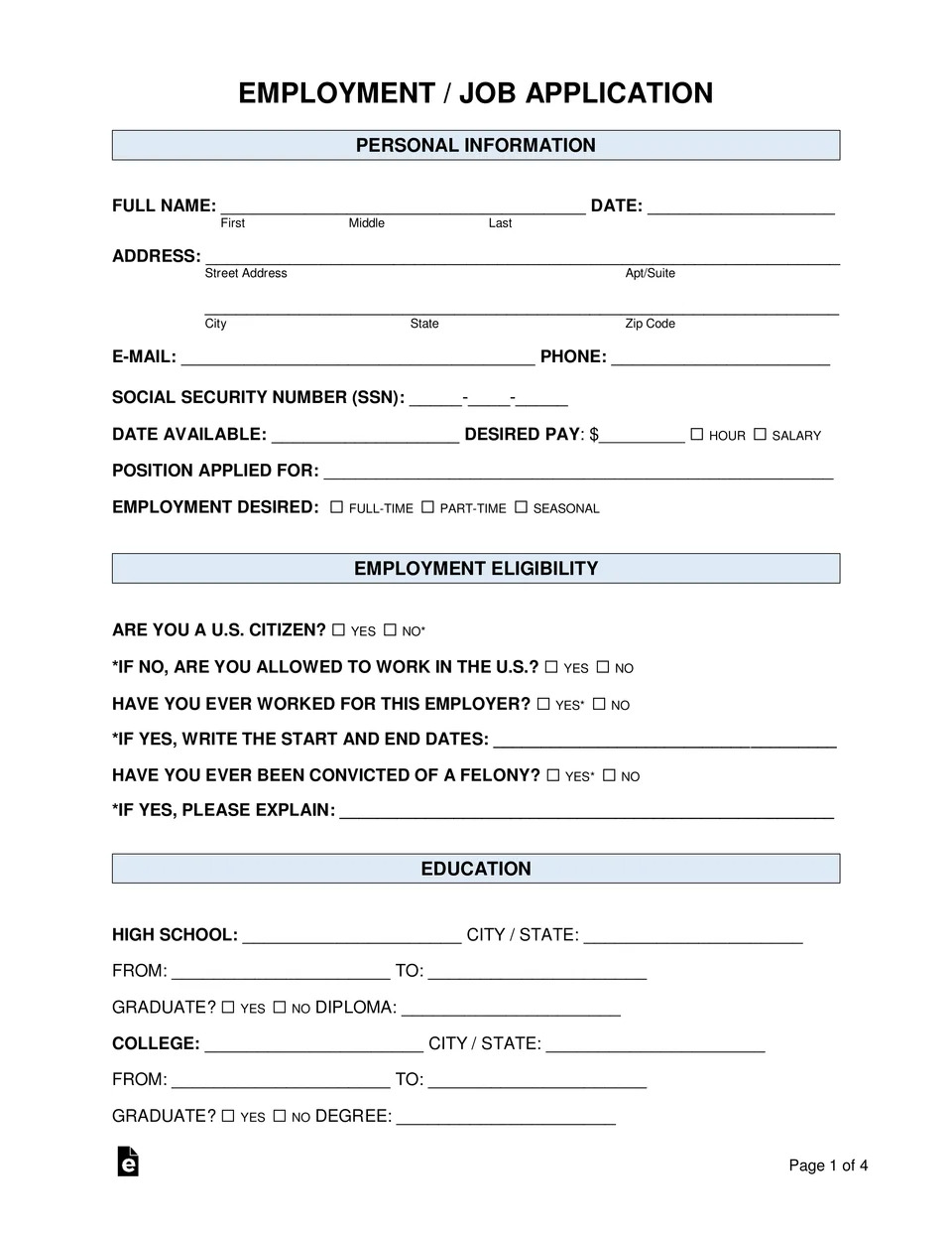 EMPLOYMENT/JOB APPLICATION Blank Meme Template