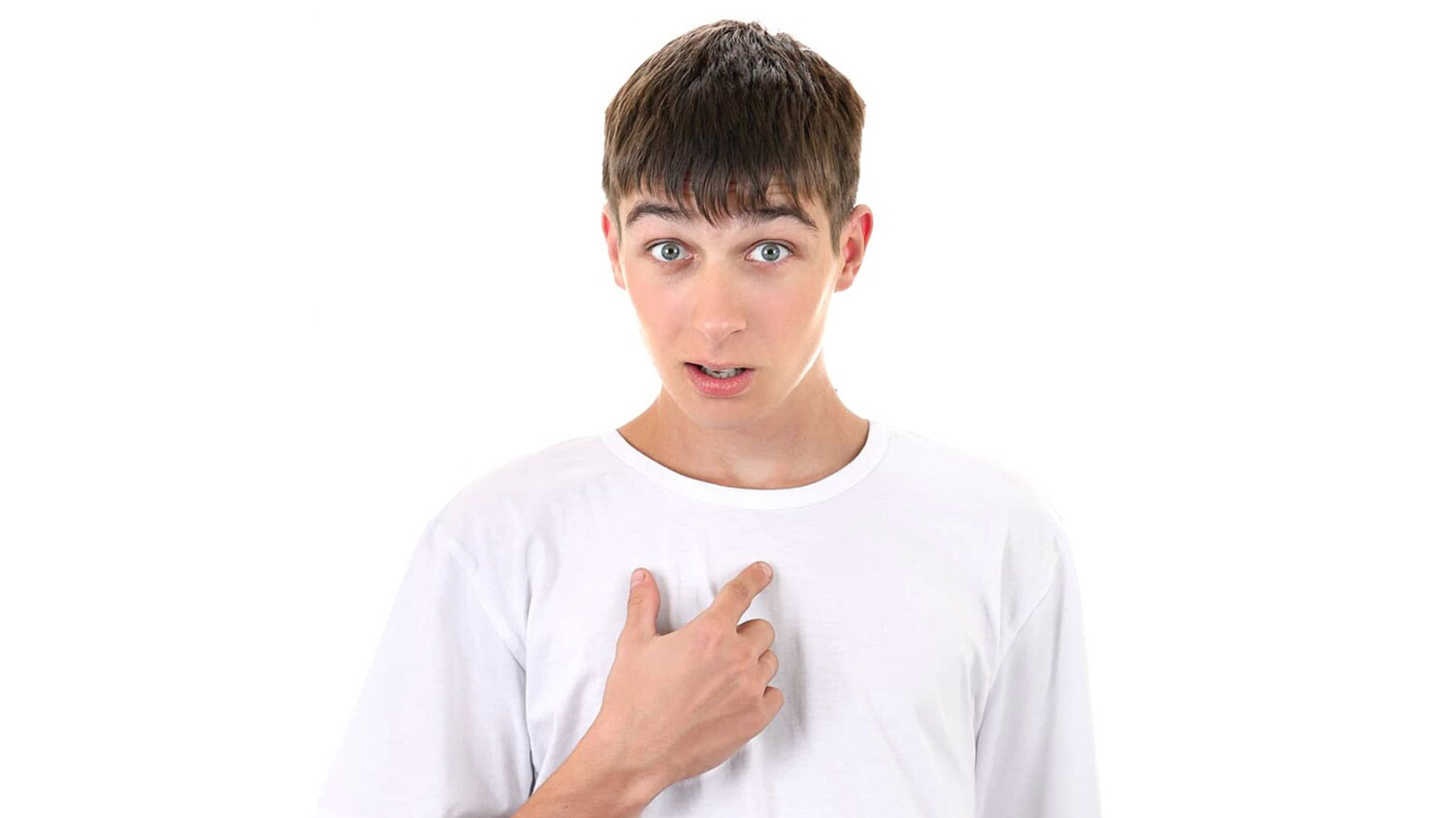 Guy pointing at himself Blank Meme Template