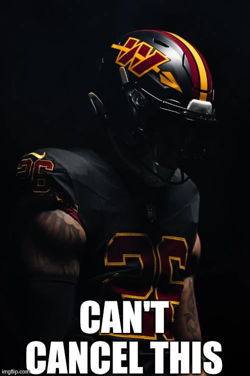 commanders football meme | can't cancel this | image tagged in memes,redskins,nfl memes,sports,football,nfl football | made w/ Imgflip meme maker