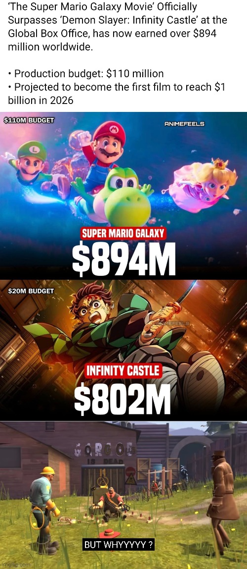 I was honestly not expecting that. | image tagged in demon slayer,super mario galaxy | made w/ Imgflip meme maker